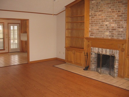Living Room & fireplace